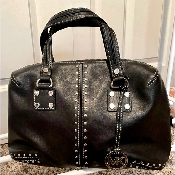 Michael kors black and silver handbag Clearance